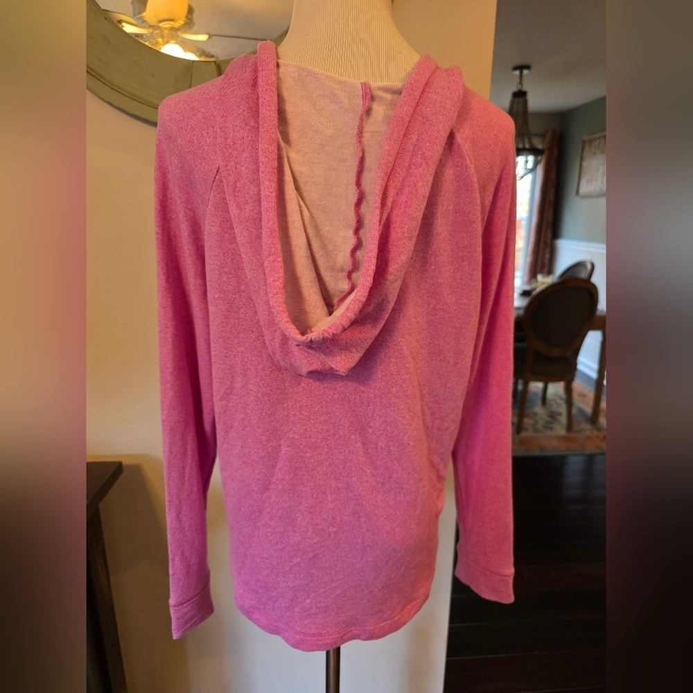 Koolaburra By Ugg Size XS French Terry Lightweight Pullover Hoodie Pink Soft - Picture 6 of 12